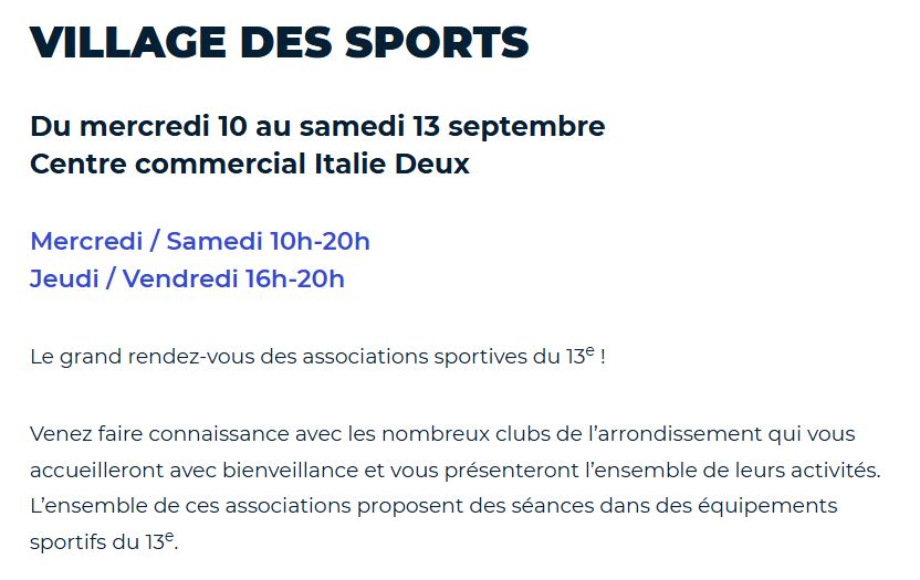 Village des Sports